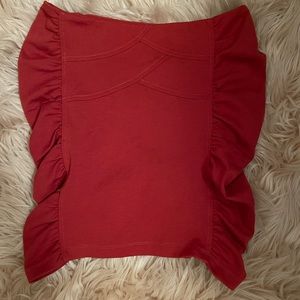 mini skirt rust colored medium new